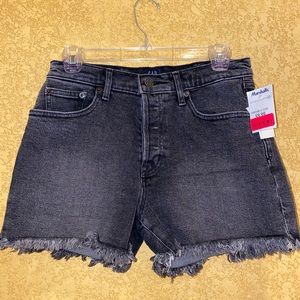 Gap black jean shorts